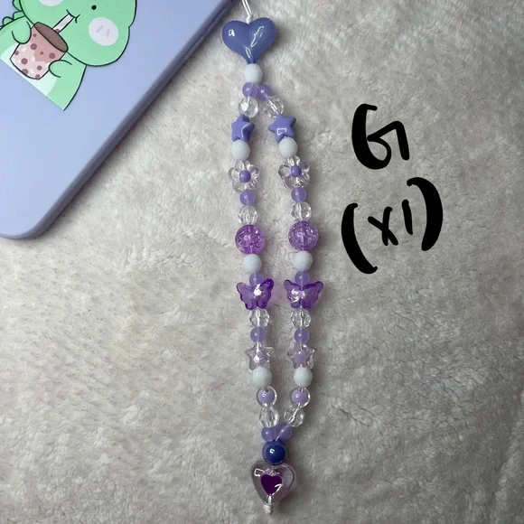 Purple Phone/Camera Strap Charms - Picture 8 of 8